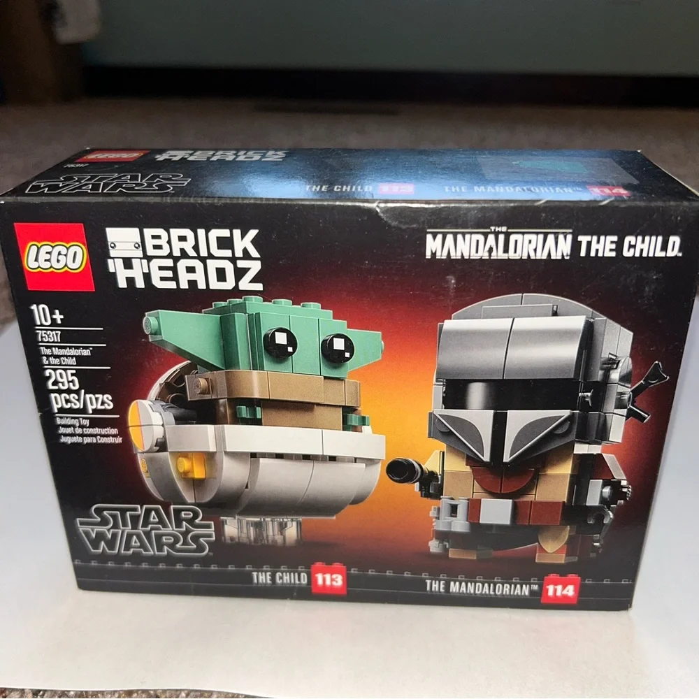 LEGO BrickHeadz Star Wars The Mandalorian & The Child New in box. Retired Set.
